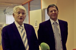 Джин Блок (слева) увидел в России огромную энергию, энтузиазм и большое количество молодых талантливых людей