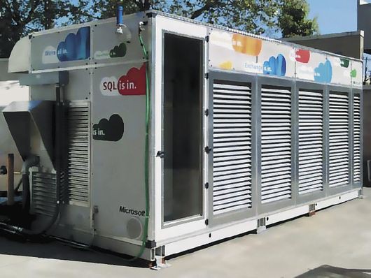 СТРЕМЯСЬ К СБЕРЕЖЕНИЮ ресурсов, в Microsoft свои новые дата-центры собирают из контейнерных модулей IT-PAC Фото: Microsoft 