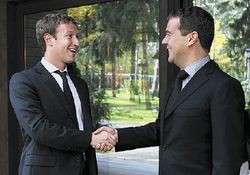 Марк Цукерберг, Дмитрий Медведев