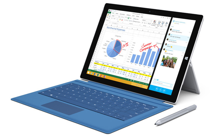 Microsoft представляет 12-дюймовый планшет Surface Pro 3