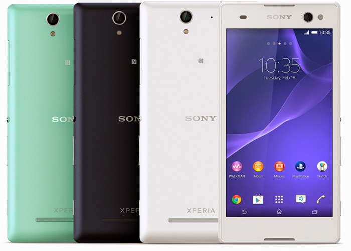 смартфон Sony Xperia C3 с 5-мегапиксельной лицевой камерой