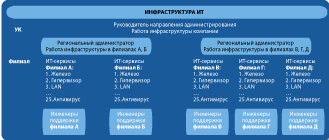 Рис. 2. Реализация ИТ-поддержки по географическому принципу 