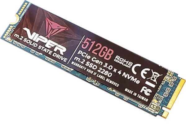 Компания Patriot недавно выпустила накопители NVMe SSD на новом контроллере Phison E12, поддерживающем до восьми каналов NAND и интерфейс PCIe 3.0 x4. В основе новинки — 64-слойная память BICS 3D NAND от Toshiba. Емкость ее Viper SSD составляет от 240 Гбайт до 2 Тбайт. Производительность при последовательном чтении — 3200 Мбайт/с, последовательной записи — 3000 Мбайт/с, а при произвольном чтении и записи — 600K IOPS