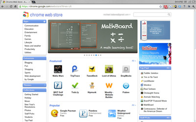 Главная страница Web Store
