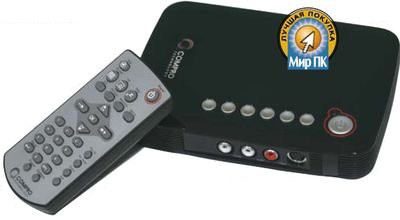 На корпусе Compro размещены все коммуникационные разъемы устройства, причем D-Sub, звуковой вход и выход, выходы на монитор и аудиосистему, выходы блока питания и телевизионной антенны находятся, как и положено, на тыльной стороне