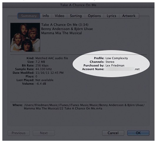 Версии треков, предлагаемые iTunes Match, не имеют средств цифровой защиты, но в них содержатся ссылки на ваши персональные данные 