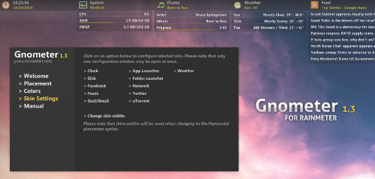Настраивайте виджеты с Rainmeter