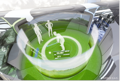 Рис. 2. Виртуальная зона интерактивного взаимодействия Airbus 2050