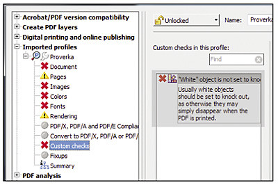 Preflight controls. Preflight Box, select pdf fixups.