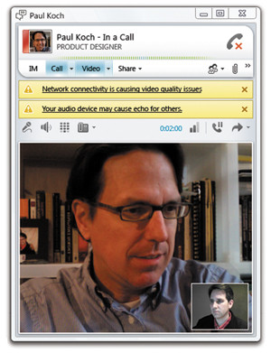 Уведомление о качестве звонка в Lync 2010