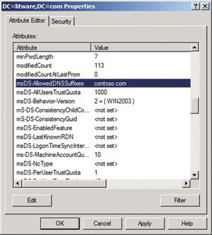Конфигурирование несвязанного домена