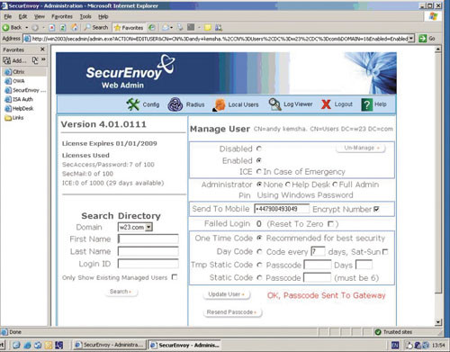 Окно SecurePassword