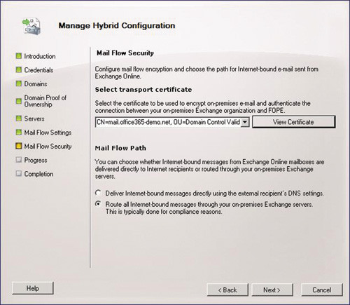 Настройки безопасности пересылки почты