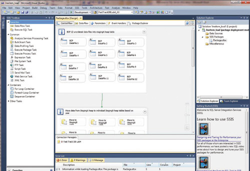 Презентация новой среды разработки для пакетов служб SSIS