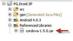 Java-архив phonegap-1.5.0.jar в?Android PhoneGap