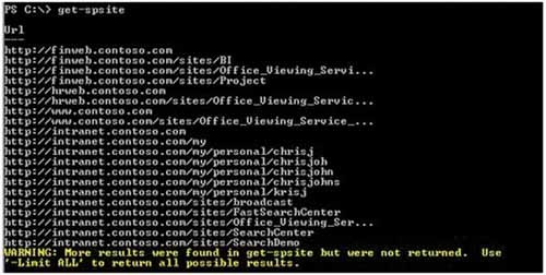 Возвращение списка всех коллекций сайта