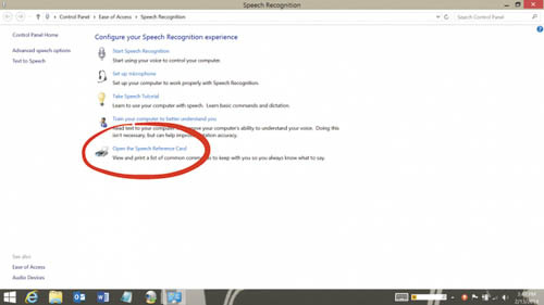 Запуск руководства по командам распознавания речи