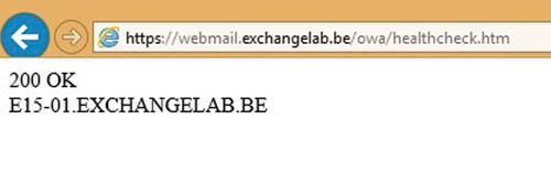 Генерируемая веб-страница показывает состояние сервера