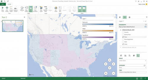 Использование цветовой визуализации по?регионам