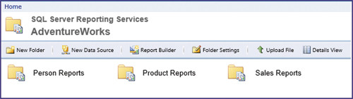 Работа со службами отчетов