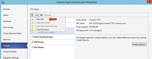 Добавление диска к узлу