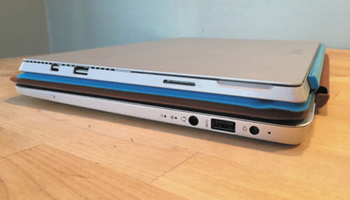 Surface Pro 3 (сверху), HP Envy x2 (снизу)