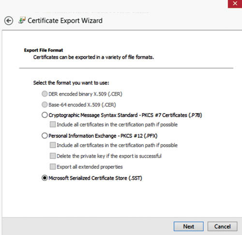 Хранилище сертификатов