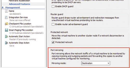 Настройка зеркалирования портов