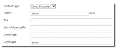 Поля для заполнения