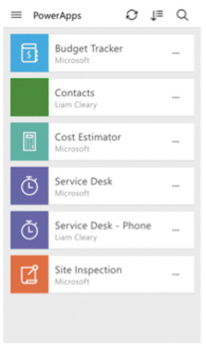 Доступные пользователю приложения