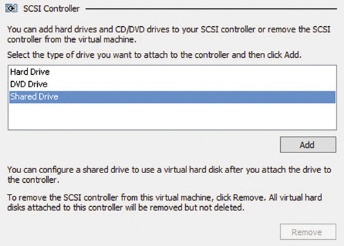 Добавление набора VHD Set