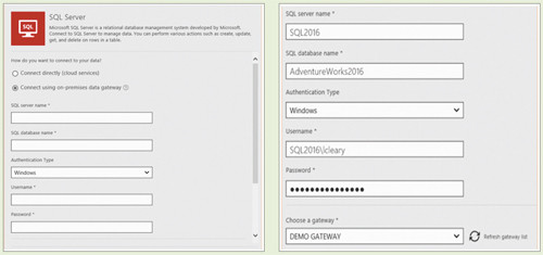 Подключение к набору данных