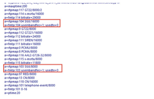 Кодек SILK в трассировке