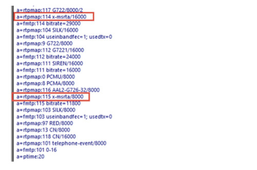 Кодек RTA в трассировке