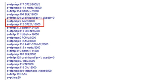 Кодек G.722 в трассировке