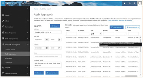 Журнал аудита центра безопасности и соответствия требованиям