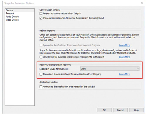 Уровень ведения журнала