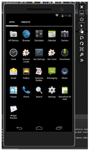 Запуск приложения в эмуляторе с настройками по умолчанию