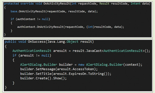Заполнение методов для OnActivityResult