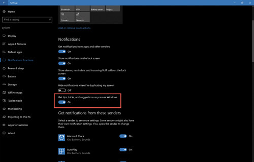 Выключение подсказок в Windows в целом