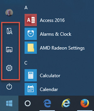 Измененное меню запуска