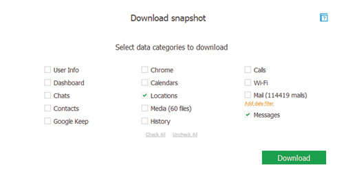 Выбор элементов для просмотра