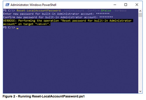 Выполнение Reset-LocalAdminPassword.ps1