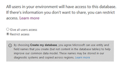 Создание базы данных