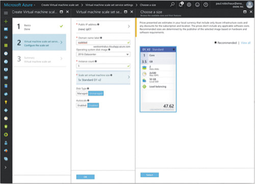 Определение имени домена и типа машины, который нужно использовать