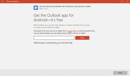 Загрузка приложения Outlook