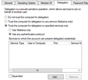 Проверка настроек делегирования