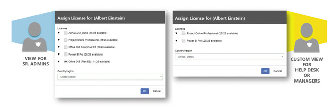 Делегирование лицензий и варианты доступности