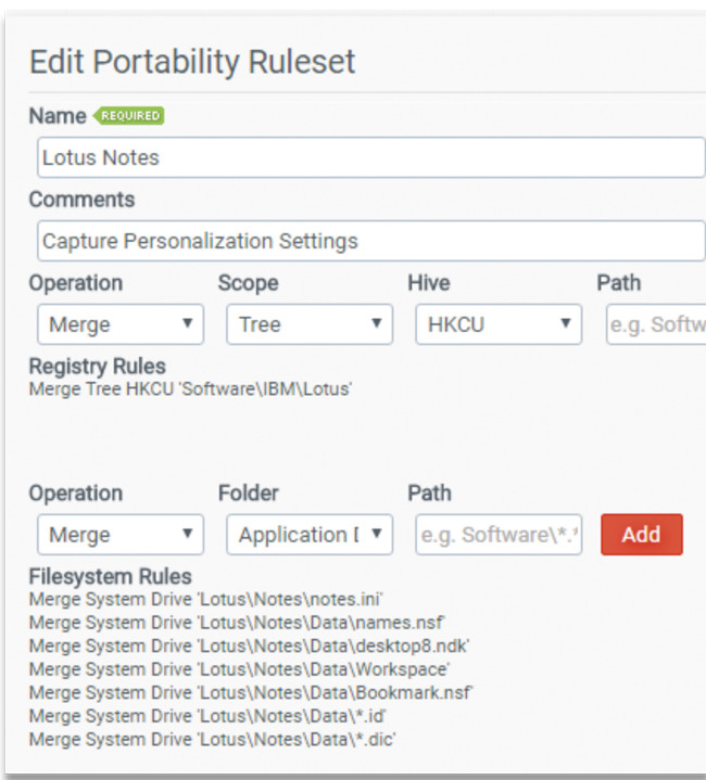 Специальный набор правил