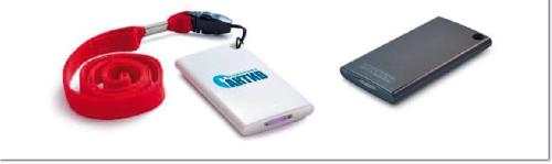 Рисунок 3. Решение для безопасного хранения и использования ключей шифрования и электронной подписи на мобильных устройствах «Рутокен ЭЦП Bluetooth» работает в двух режимах: при подключении по USB-интерфейсу оно функционирует как USB-токен «Рутокен ЭЦП» и заряжает встроенный аккумулятор,  а в режиме Bluetooth предоставляется возможность полноценной работы со смартфонами и планшетами на платформах Android и iOS.